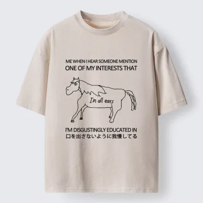 Tokyo-Tiger I Immediately Felt Energized Washed T-Shirt