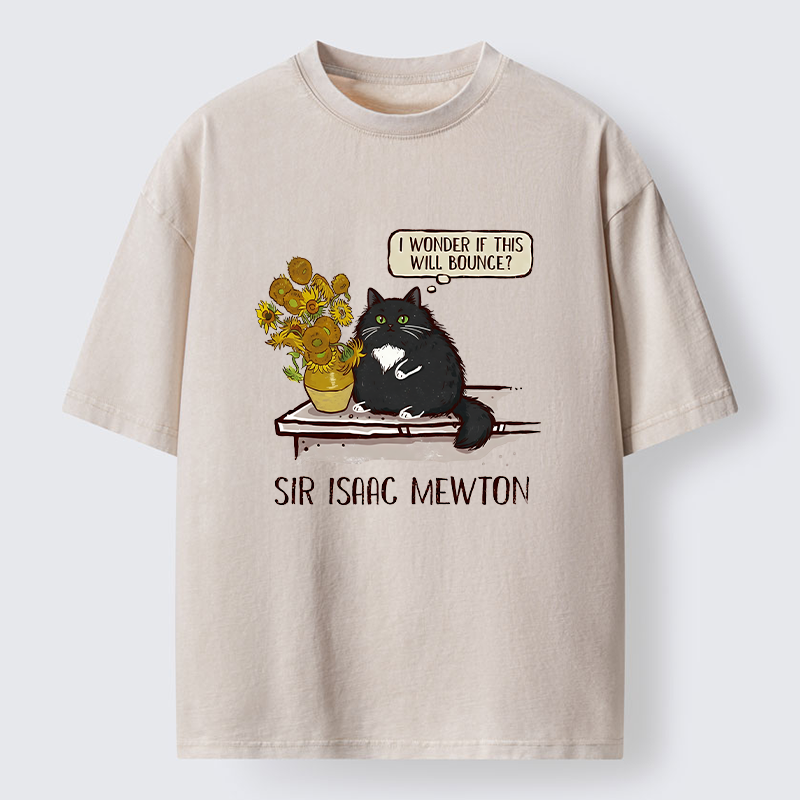 Tokyo-Tiger Cat Wants To Do A Physics Experiment Washed T-Shirt