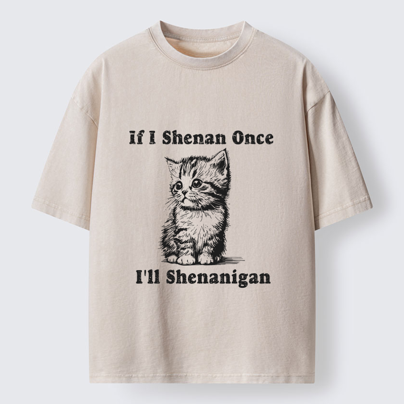 Tokyo-Tiger Saint Patrick's Cat Washed T-Shirt