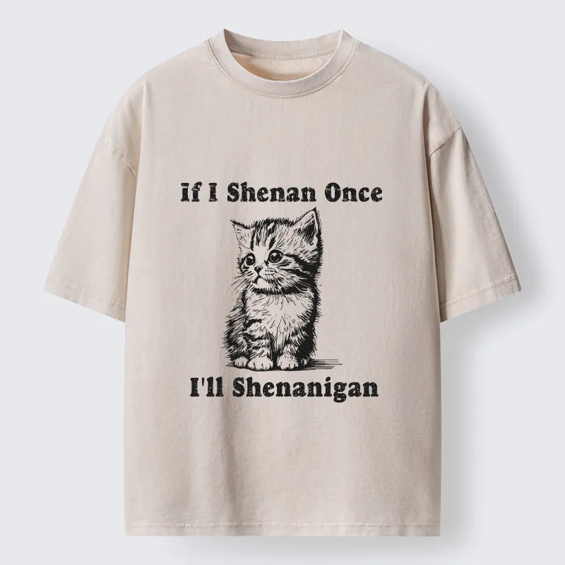 Tokyo-Tiger Saint Patrick's Cat Washed T-Shirt