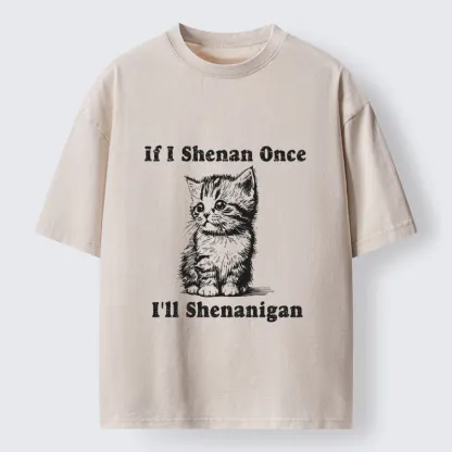 Tokyo-Tiger Saint Patrick's Cat Washed T-Shirt