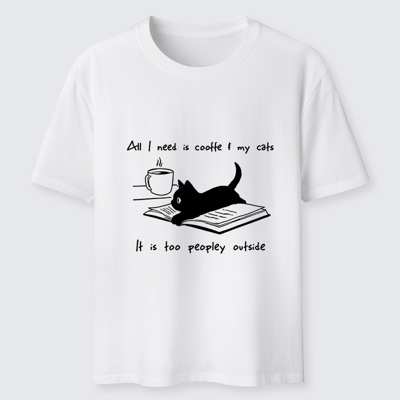 Tokyo-Tiger I Need Is Coffee And My Cat Classic T-Shirt