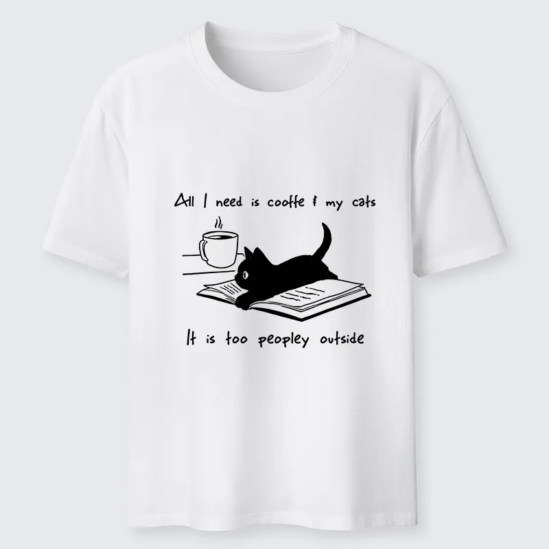 Tokyo-Tiger I Need Is Coffee And My Cat Classic T-Shirt
