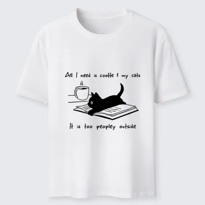 Tokyo-Tiger I Need Is Coffee And My Cat Classic T-Shirt