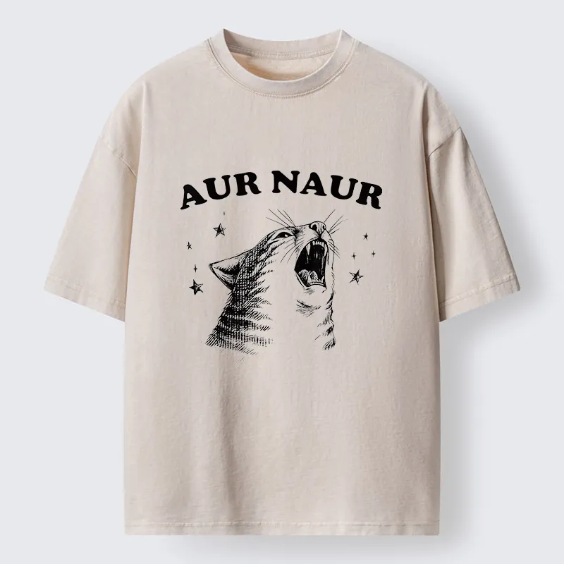 Tokyo-Tiger Aur Naur Cat Washed T-Shirt