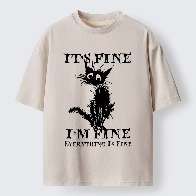 Tokyo-Tiger I'm Actually Not Very Fine Washed T-Shirt