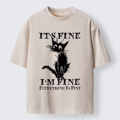 Tokyo-Tiger I'm Actually Not Very Fine Washed T-Shirt