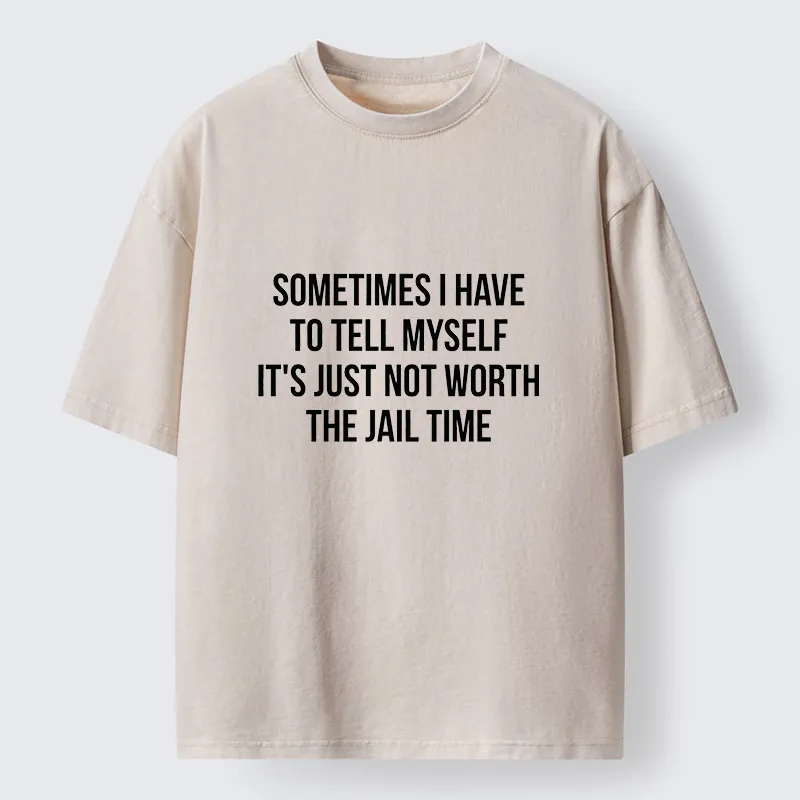 Tokyo-Tiger Think It Over Before You Act Washed T-Shirt