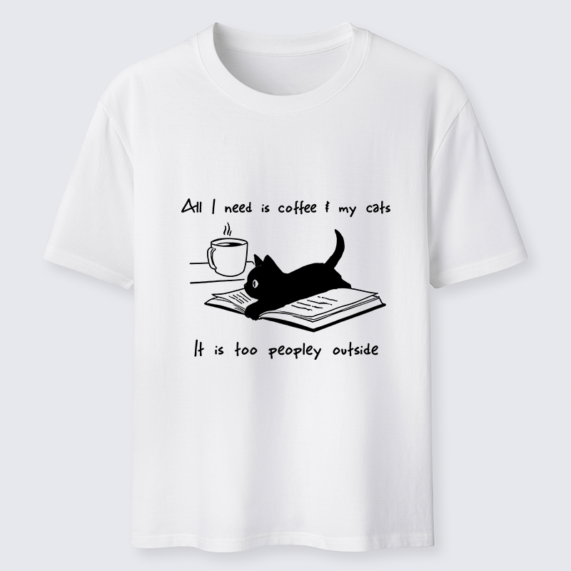 Tokyo-Tiger I Need Is Coffee And My Cat Classic T-Shirt