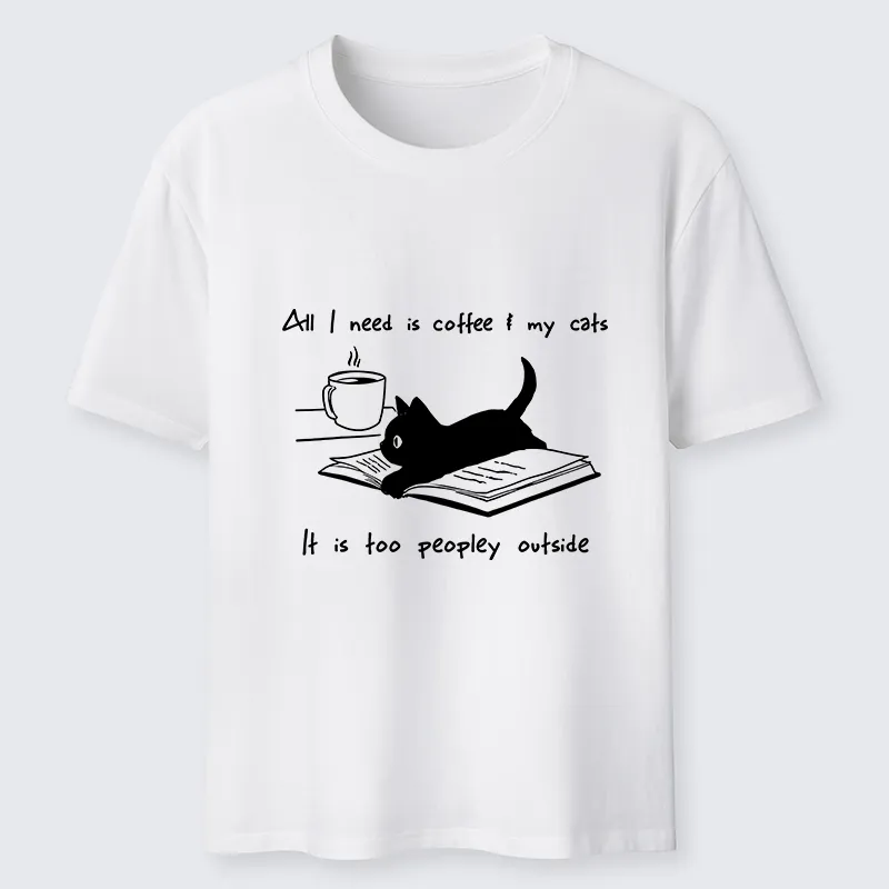 Tokyo-Tiger I Need Is Coffee And My Cat Classic T-Shirt