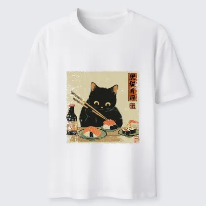 Tokyo-Tiger Meow Sushi Time Classic T-Shirt