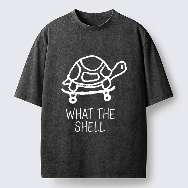 Tokyo-Tiger Funny Turtle Washed T-Shirt