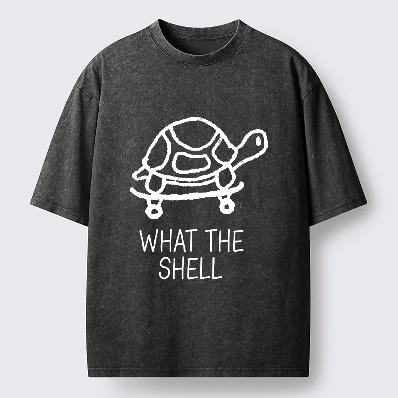 Tokyo-Tiger Funny Turtle Washed T-Shirt