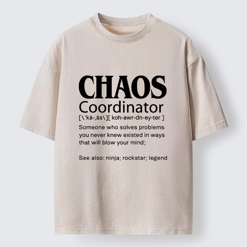 Tokyo-Tiger Chaos Coordinator Washed T-Shirt