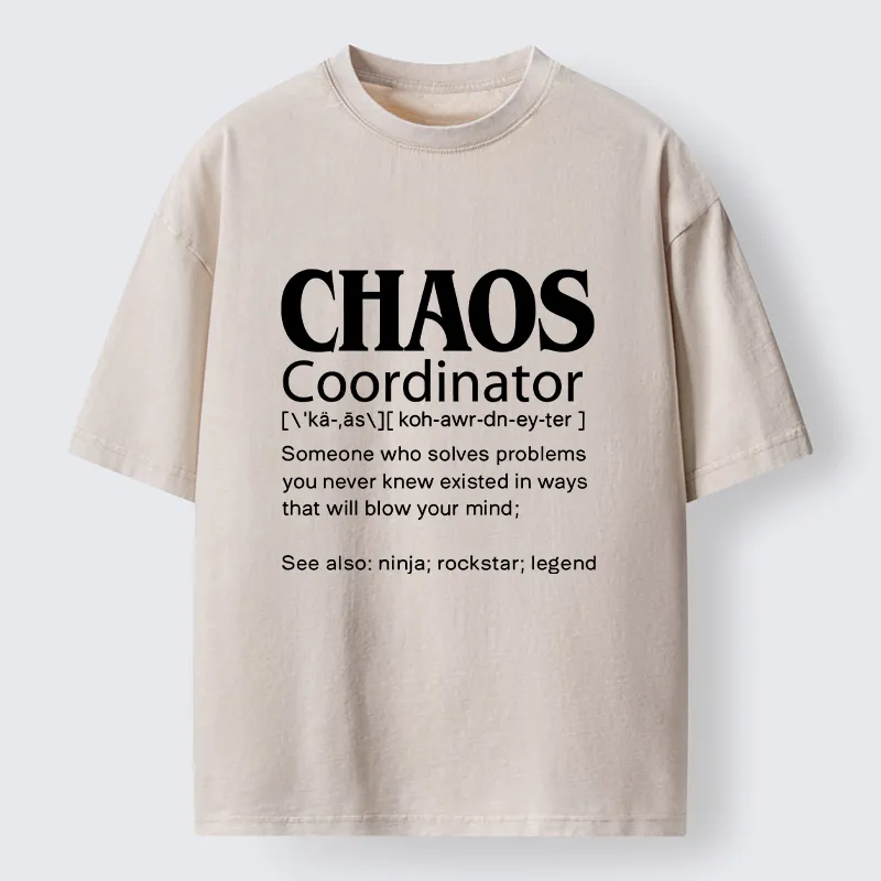 Tokyo-Tiger Chaos Coordinator Washed T-Shirt