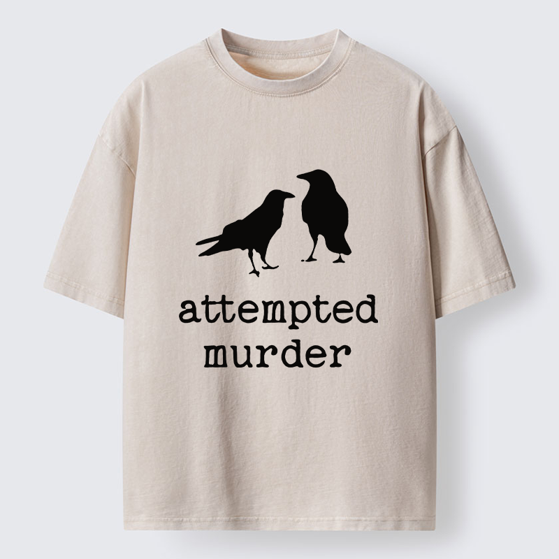 Tokyo-Tiger Attempted Murder Crow Washed T-Shirt