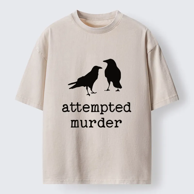 Tokyo-Tiger Attempted Murder Crow Washed T-Shirt