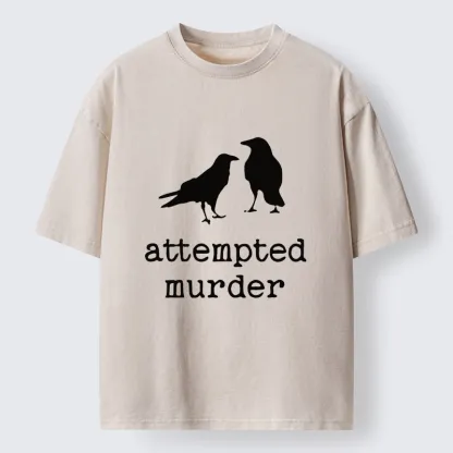 Tokyo-Tiger Attempted Murder Crow Washed T-Shirt
