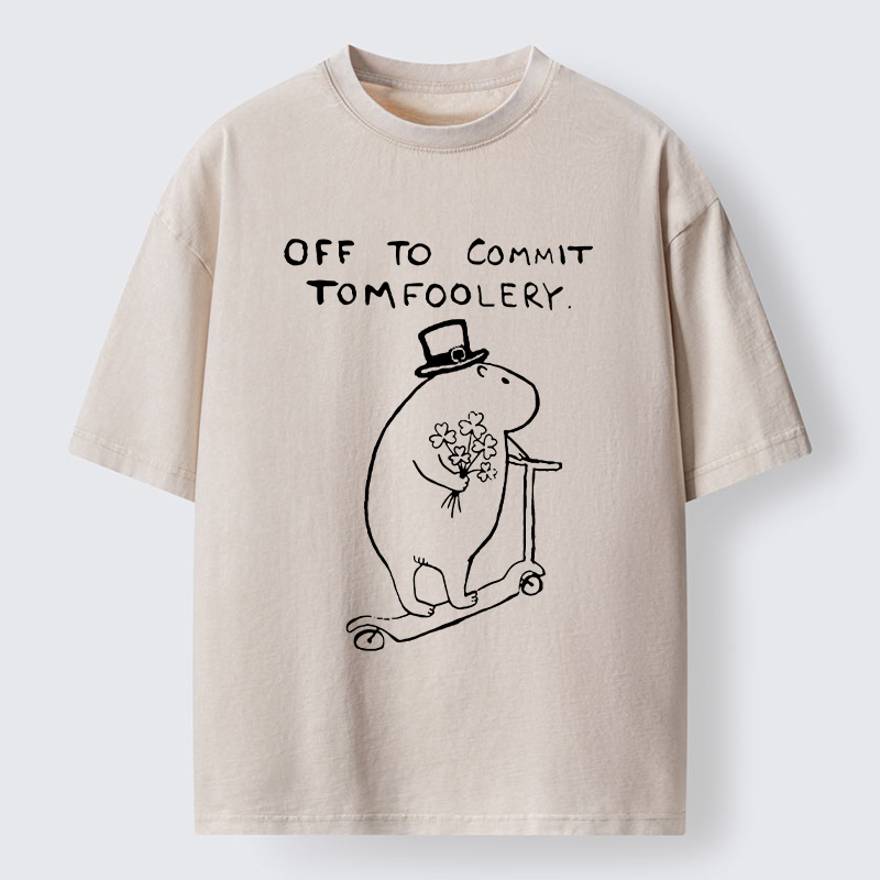 Tokyo-Tiger Create Some Chaos On St. Patrick's Day Washed T-Shirt