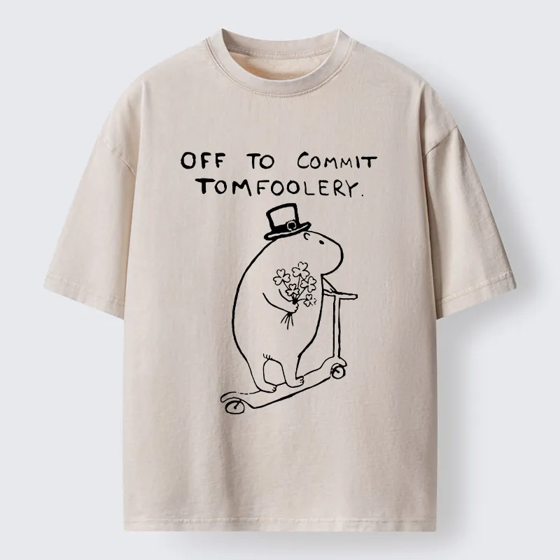 Tokyo-Tiger Create Some Chaos On St. Patrick's Day Washed T-Shirt