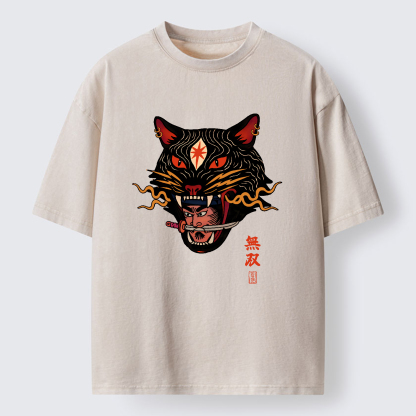Tokyo-Tiger The Unrivaled Beast Washed T-Shirt