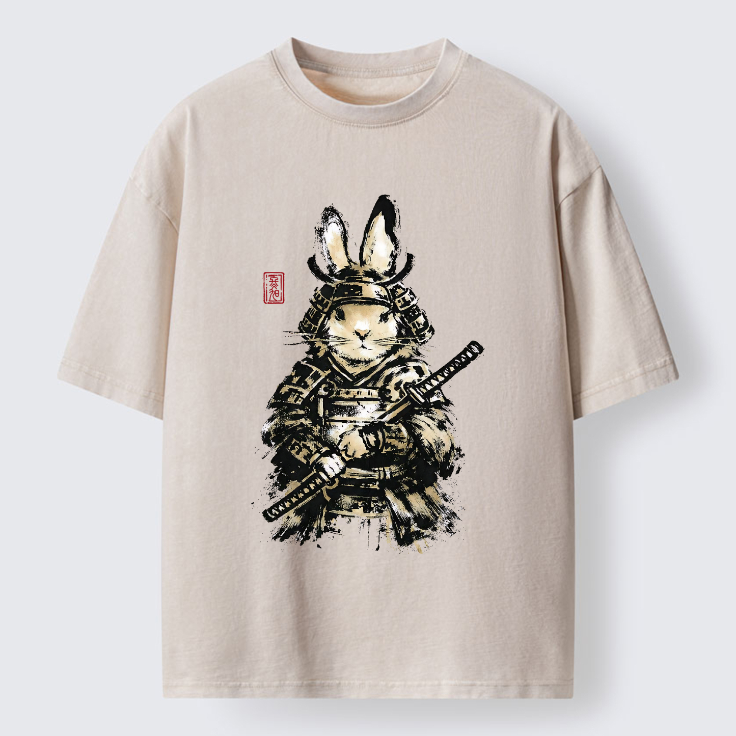 Tokyo-Tiger Samurai Rabbit Washed T-Shirt