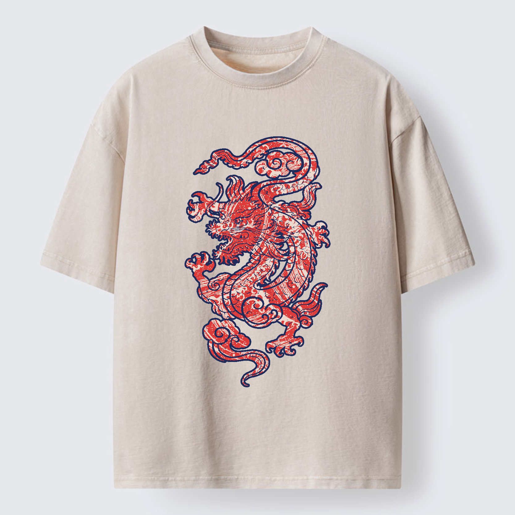 Tokyo-Tiger Crimson Dragon Washed T-Shirt