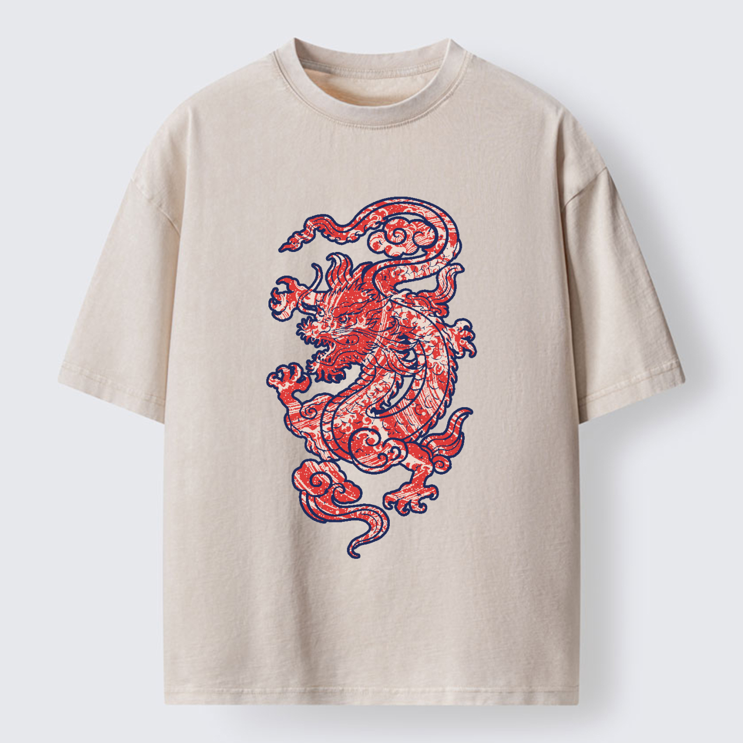 Tokyo-Tiger Crimson Dragon Washed T-Shirt