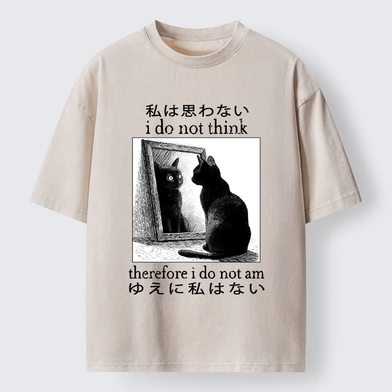 Tokyo-Tiger Therefore I Do Not Am Washed T-Shirt