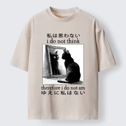 Tokyo-Tiger Therefore I Do Not Am Washed T-Shirt