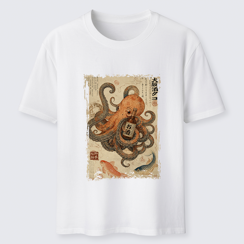 Tokyo-Tiger Osaka Sake & Octopus Classic T-Shirt