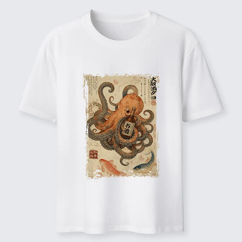 Tokyo-Tiger Osaka Sake & Octopus Classic T-Shirt