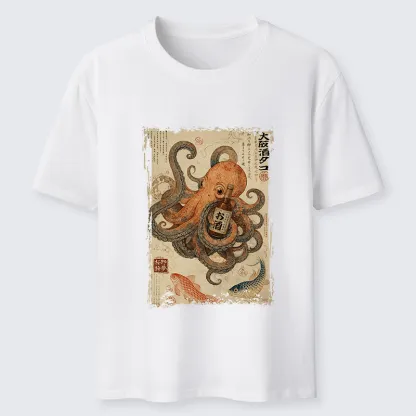Tokyo-Tiger Osaka Sake & Octopus Classic T-Shirt