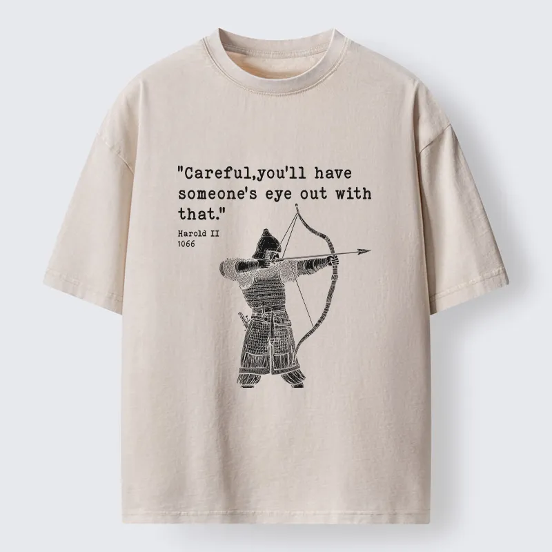 Tokyo-Tiger English Black Humor Washed T-Shirt