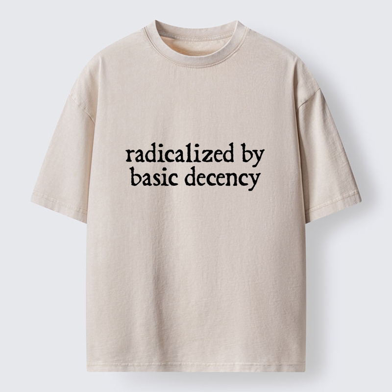 Tokyo-Tiger Radicalized By Basic Decency Washed T-Shirt
