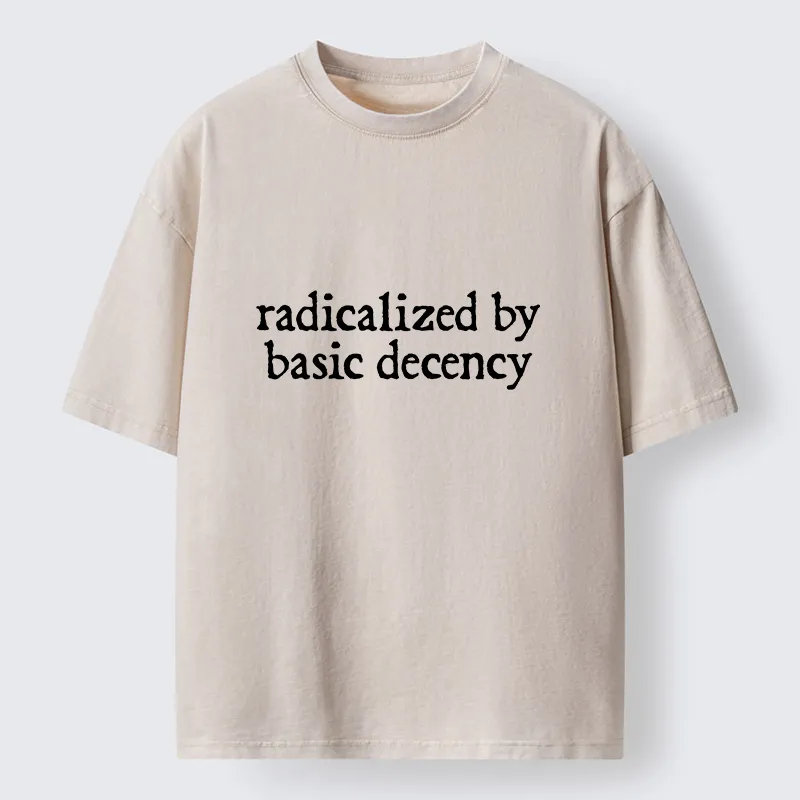Tokyo-Tiger Radicalized By Basic Decency Washed T-Shirt