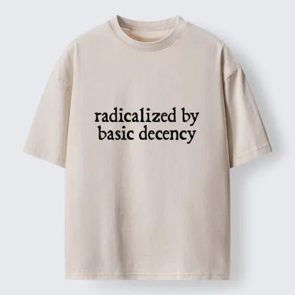 Tokyo-Tiger Radicalized By Basic Decency Washed T-Shirt
