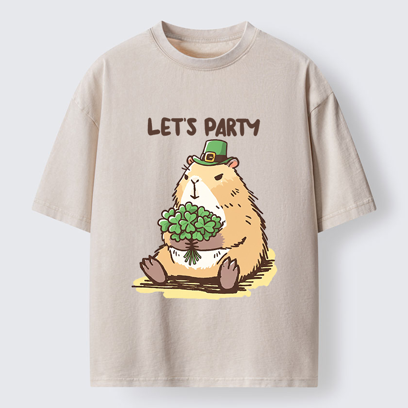 Tokyo-Tiger Mondrian's Cat Washed T-Shirt