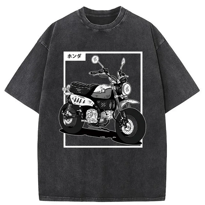 Tokyo-Tiger Japanese Motorcycle Washed T-Shirt