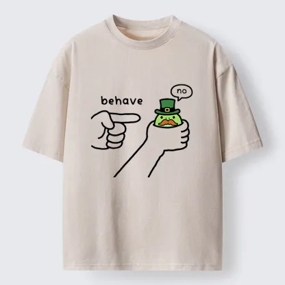 Tokyo-Tiger St. Patrick's Day Pranks Washed T-Shirt