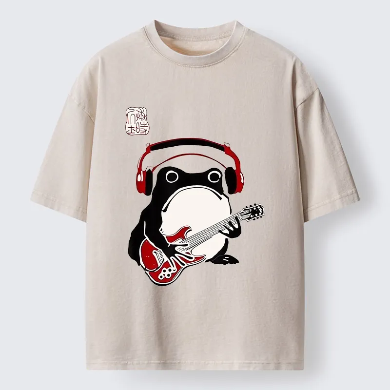 Tokyo-Tiger Rock Frog Washed T-Shirt