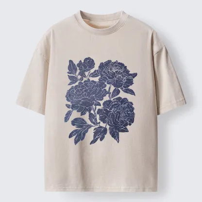Tokyo-Tiger Peony Washed T-Shirt