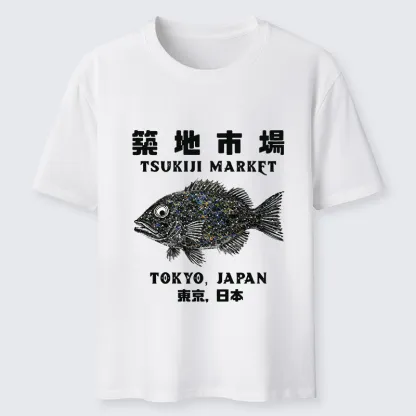 Tokyo-Tiger Tokyo Tsukiji Market Classic T-Shirt