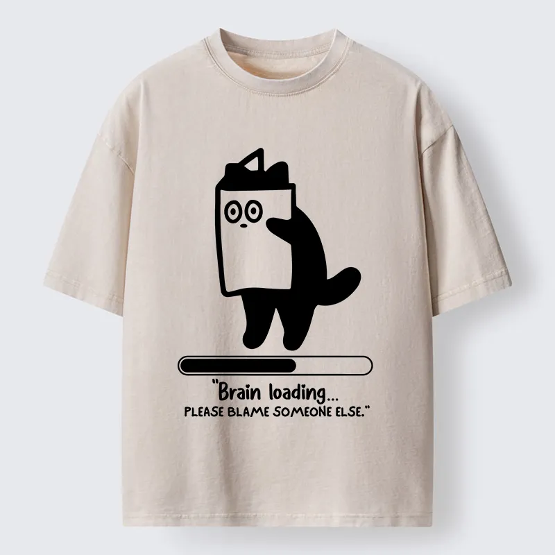 Tokyo-Tiger Blaming Others Washed T-Shirt