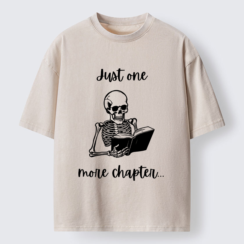 Tokyo-Tiger Skeleton Reading Washed T-Shirt