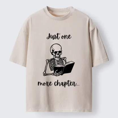 Tokyo-Tiger Skeleton Reading Washed T-Shirt