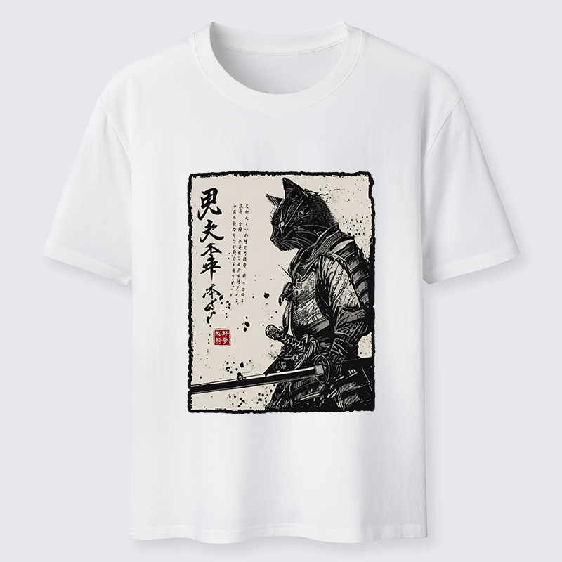 Tokyo-Tiger Japanese Samurai Cat Funny Classic T-Shirt