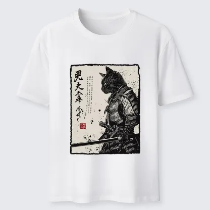 Tokyo-Tiger Japanese Samurai Cat Funny Classic T-Shirt