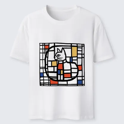 Tokyo-Tiger Mondrian's Cat Classic T-Shirt
