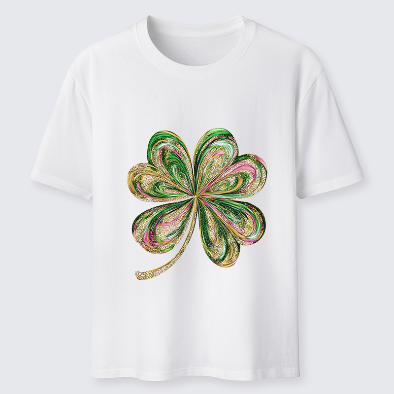 Tokyo-Tiger Lucky Four-Leaf Clover Classic T-Shirt